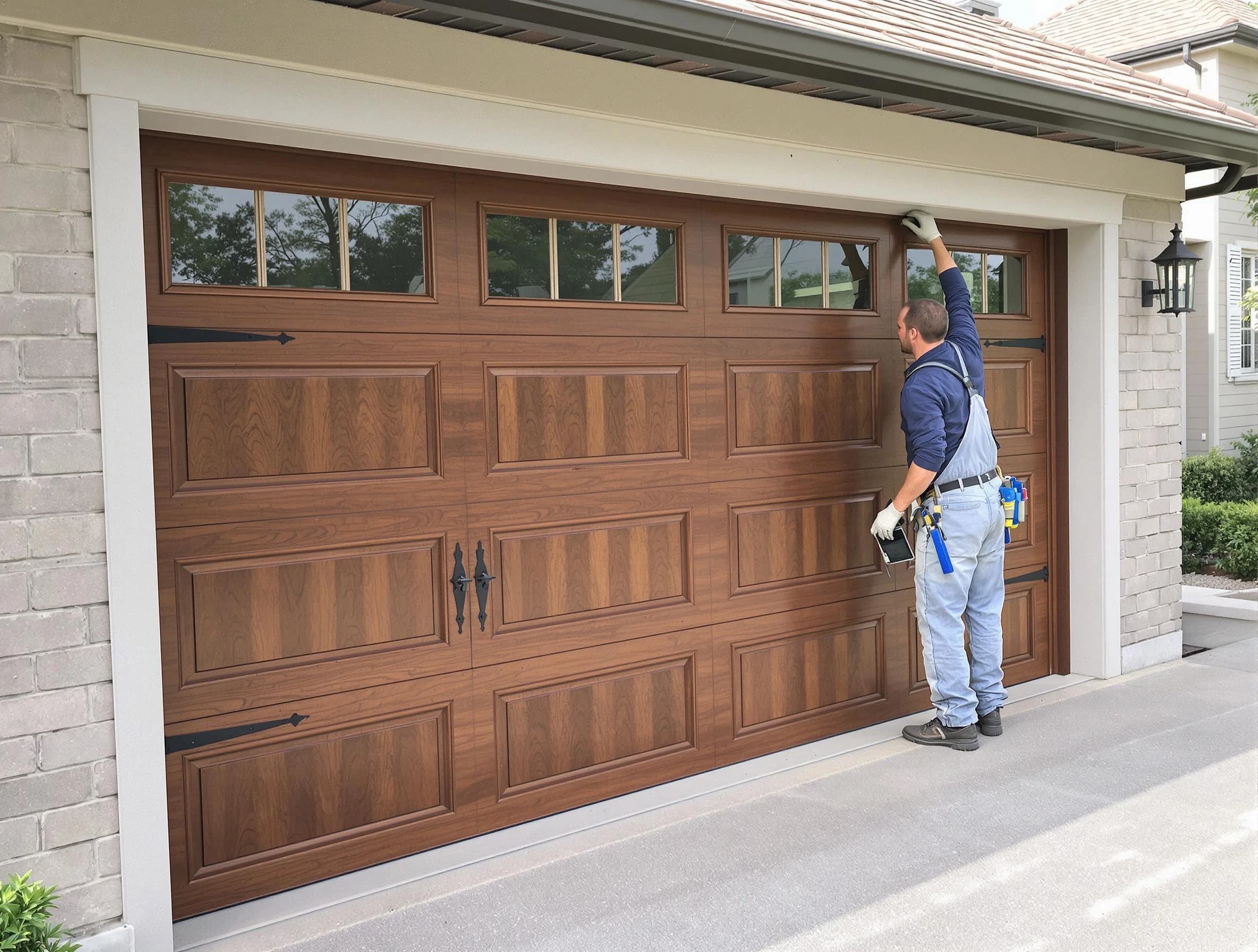 Custom garage door showcase by Plainfield Garage Door Repair in Plainfield