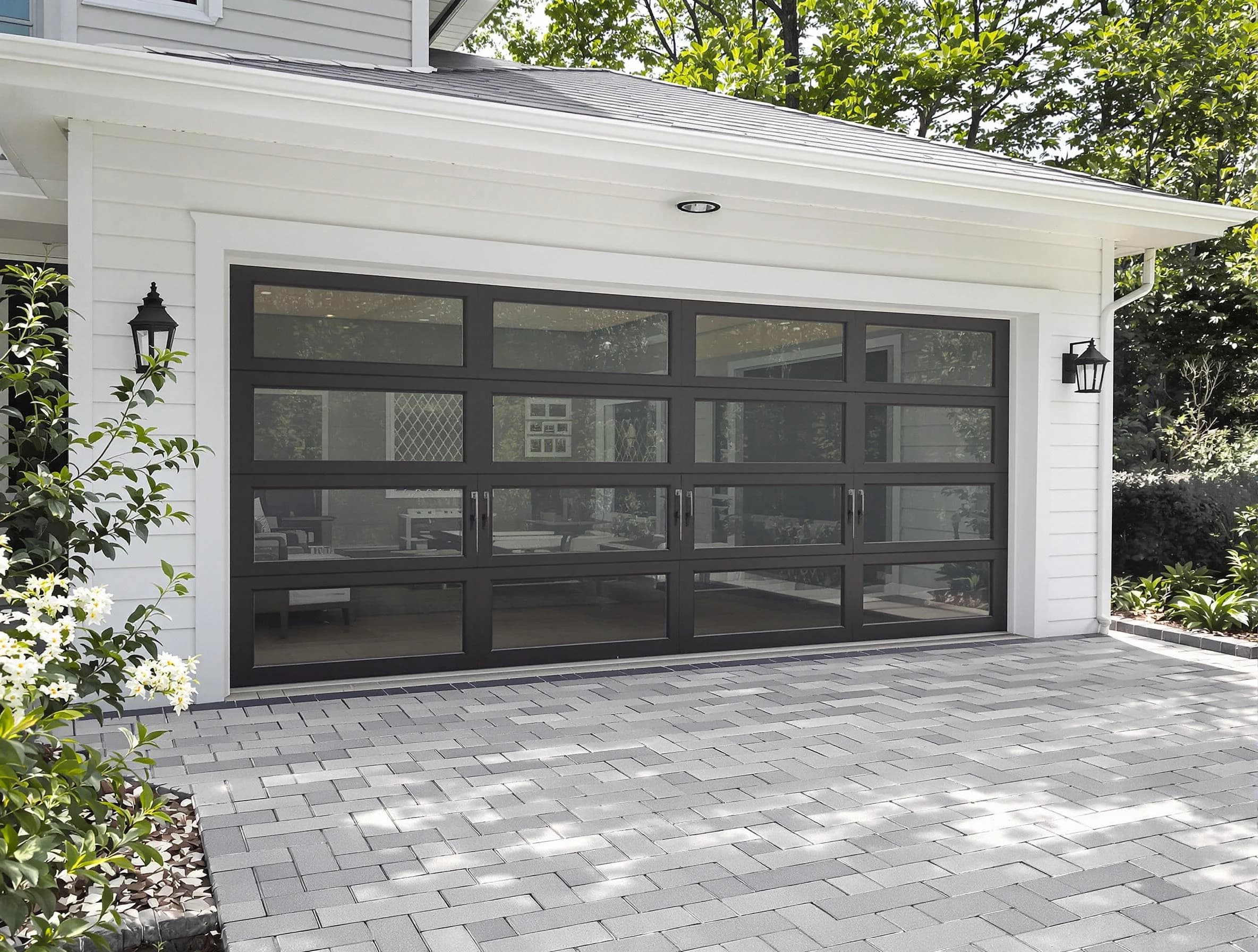 Plainfield Garage Door Repair design specialist presenting custom garage door options to Plainfield homeowner