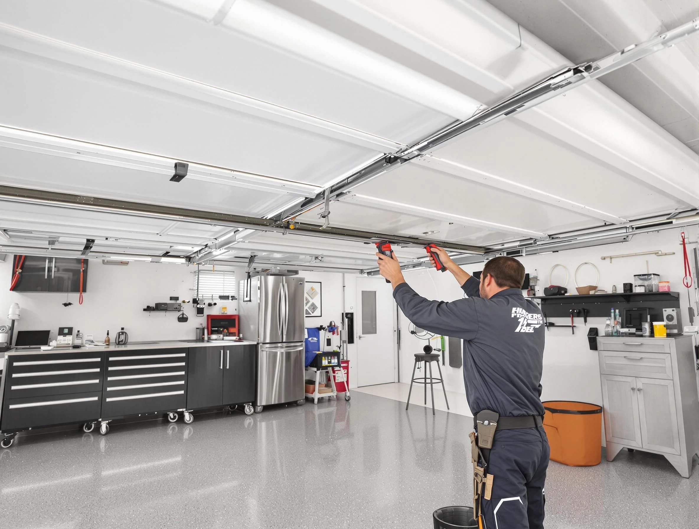 Overhead garage door repair service by Plainfield Garage Door Repair in Plainfield