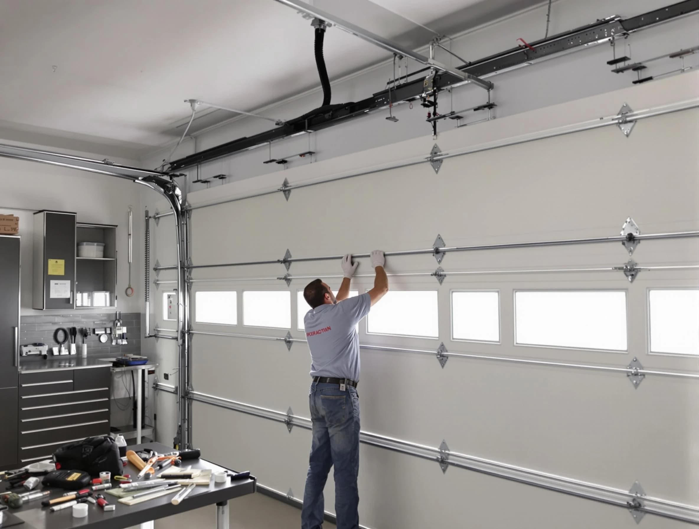 Garage Door Track Repair in Plainfield